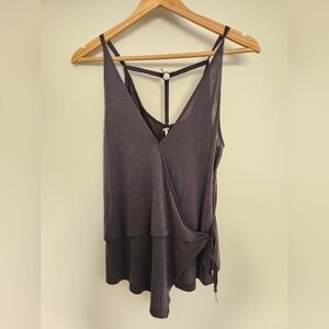 Free People Charcoal Camisole Top